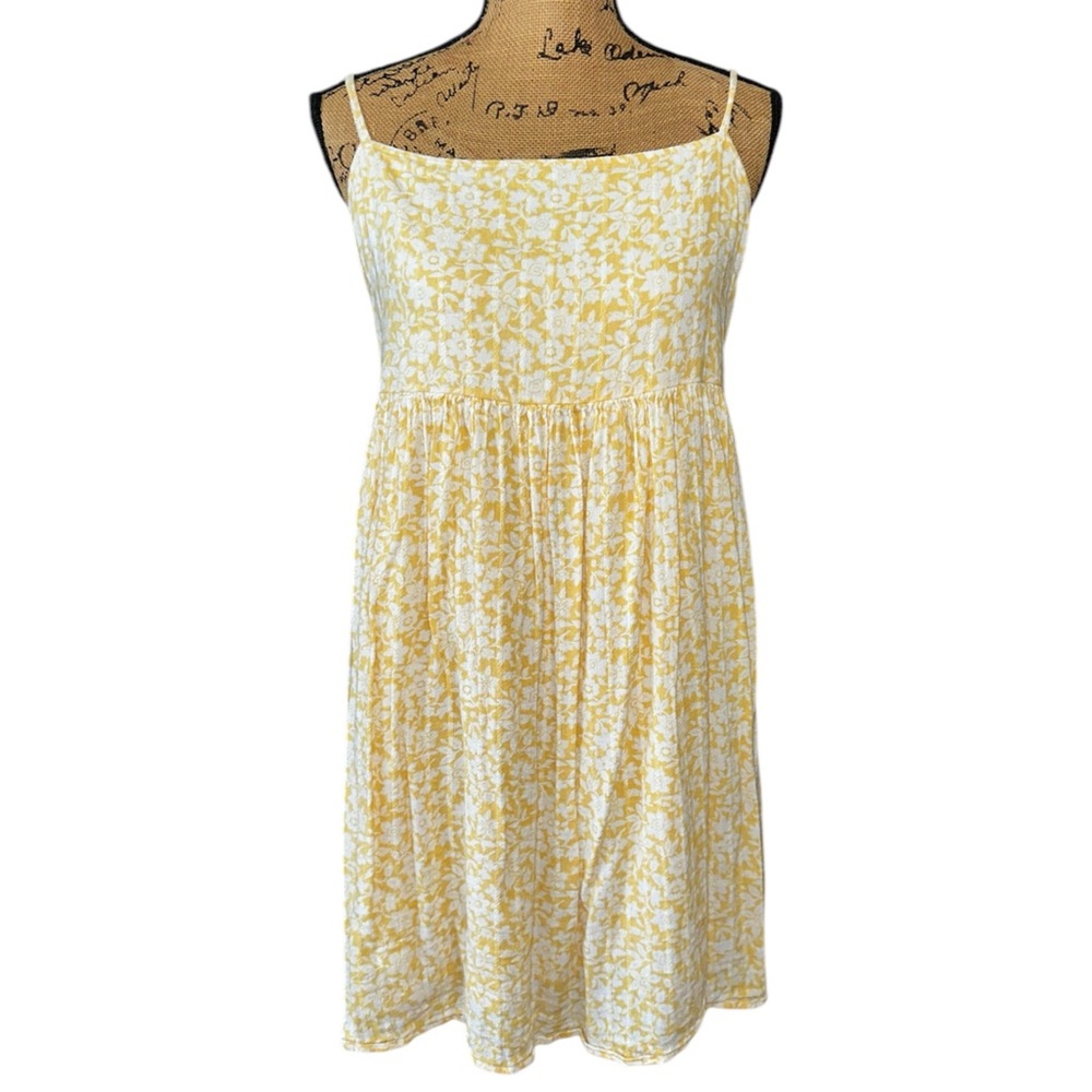 American Eagle Outfitters Yellow Floral Mini Dress